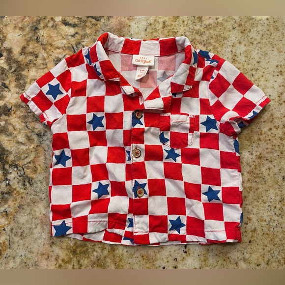 Cat & Jack Other - Like New Cat & Jack Baby Boy’s Collared Button Up 6-9 Months